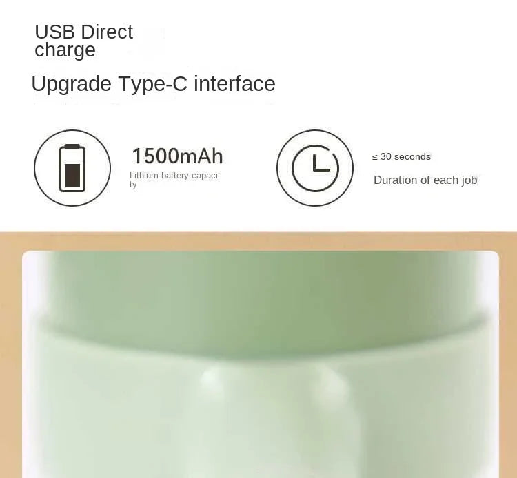 Handheld Electric 4-in-1 Vegetable Cutter Slicer - Stainless Steel Kitchen Accessory for Garlic Pepper Celery Ginger Meat with Brush